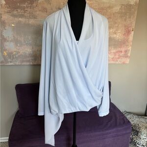 Light Blue long sleeve‎  Women's Blouse Size 16